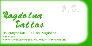 magdolna dallos business card